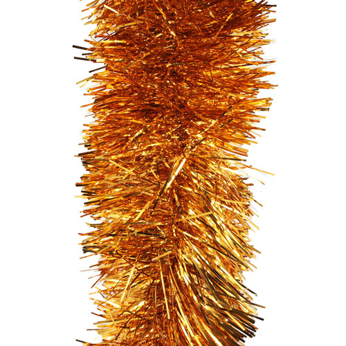 25m ORANGE Christmas Tinsel 150mm wide