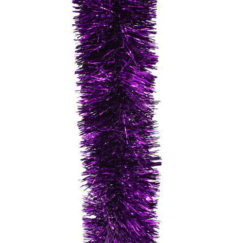 25m PURPLE Christmas Tinsel 100mm wide