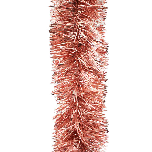 25m   ROSE GOLD   Christmas Tinsel   -  100mm wide