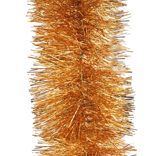 50m ORANGE Christmas Tinsel 200mm wide