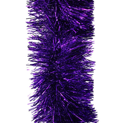 50m PURPLE Christmas Tinsel 150mm wide