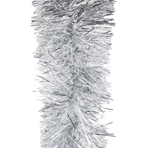 50m SILVER Christmas Tinsel 150mm wide