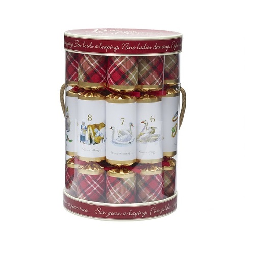 12 Days Plaid Christmas Bon Bons Barrel Pack Of 12