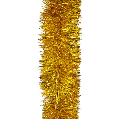 5m GOLD Christmas Tinsel 100mm wide