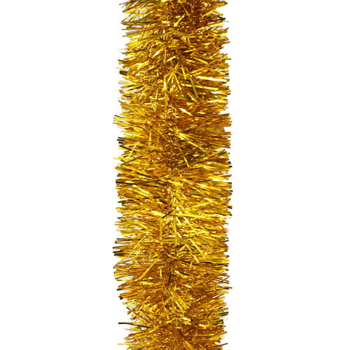 5m GOLD Christmas Tinsel 75mm wide