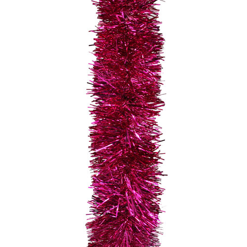 5m HOT PINK Christmas Tinsel 75mm wide