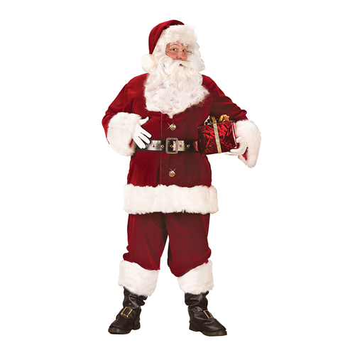 Santa Claus Suit Premium With Wig & Full Beard
