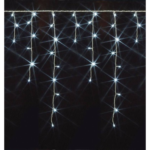  240 LED Christmas Icicle Lights White