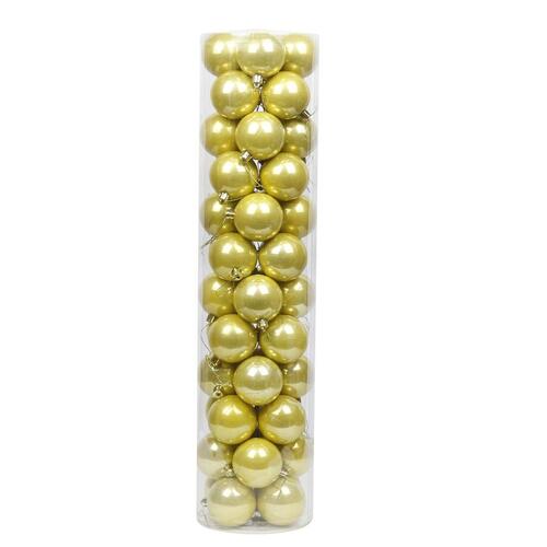 Christmas Baubles 60mm GOLD Gloss 24 Packs