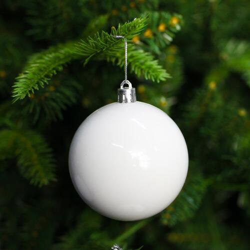 Pearl Christmas Baubles 60mm 48 Pack
