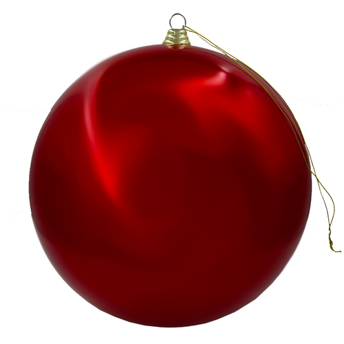 Red 400mm Christmas Bauble Pearl