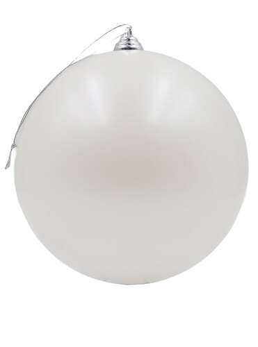 White Christmas Bauble Pearl 500mm