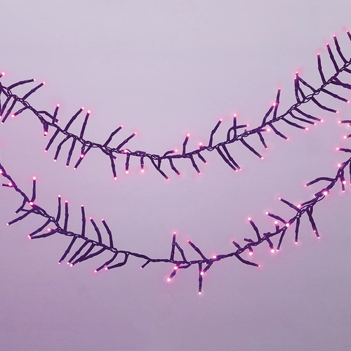 500 PINK Led Connectable Cluster Light 6.5m