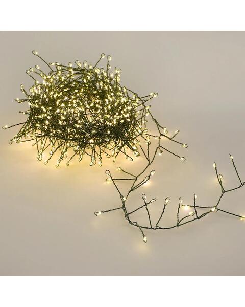Warm White 640 Micro LED Cluster String Lights