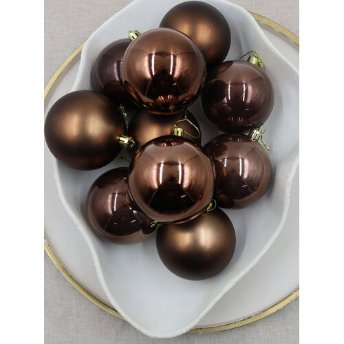 Coffee Christmas Baubles 80mm