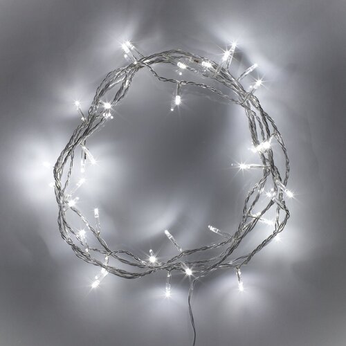 SOLAR COOL WHITE 10m 50 LED  Christmas Tree Fairy Lights