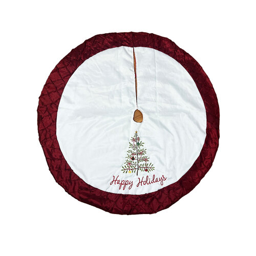 Happy Holidays Tree Skirt 1m / 100cm