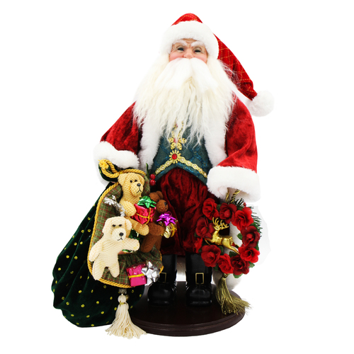 Christmas Santa Ornament Traditional Red & White 48cm