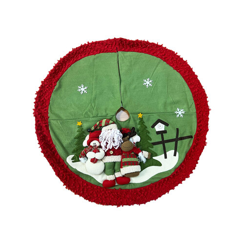 Christmas Tree Skirt Country Cousins 100cm