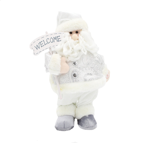 WHITE DANCING SANTA