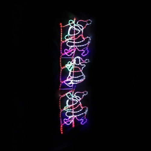 150cm Santa Climbing Ladder Motif LED
