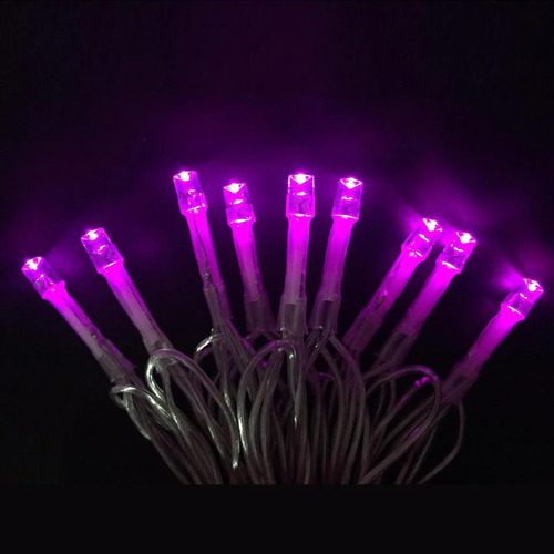 PINK 50 LED Fairy Lights Battery Operated