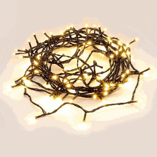 100 Warm White Led Fairy Light Chain 4.95m