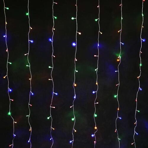 160 Multicolour LED Curtain Light 2mx2m Extendable