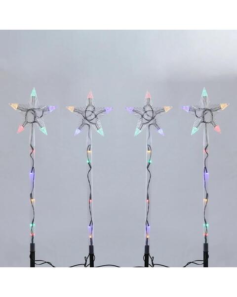 4 LED Shooting Star Path Light Multicolour