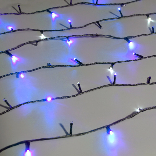 400 BLUE to WHITE Flicker Led Connectable Fairy Lights