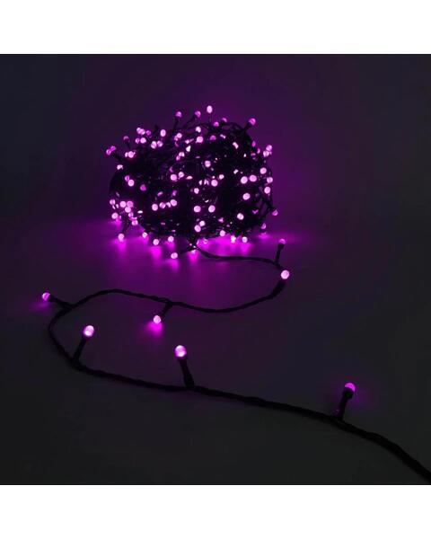 320 PINK Led 8mm Frosted Fairy Lights