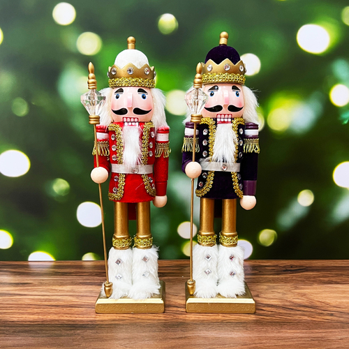 Soldiers in Uggs - Set of 2 Nutcrackers 36cm