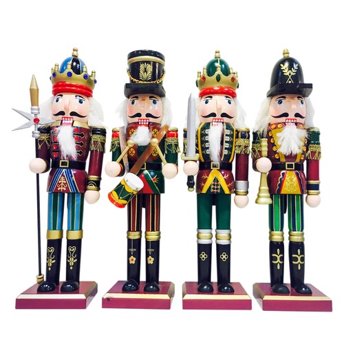 THE SPANISH ROYAL GUARDS - Set of 4   Nutcrackers 30cm