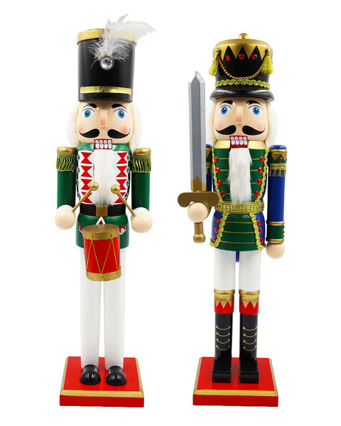 THE CHRISTMAS GUARDS Set of 2 Nutcrackers 60cm