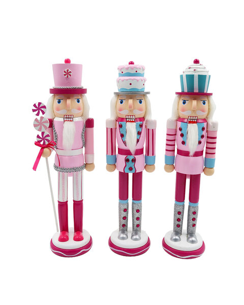 The Candyland Guards 3 Nutcrackers 38cm