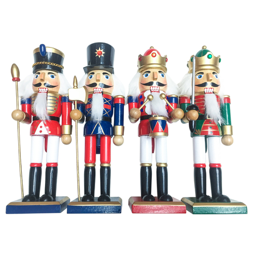 THE FRENCH GUARDS Set of 4 Nutcrackers 24cm