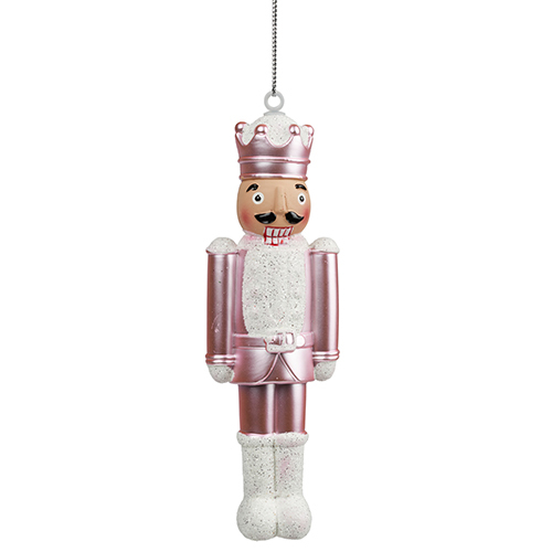 15cm Hanging Pink Nutcracker Christmas Decoration