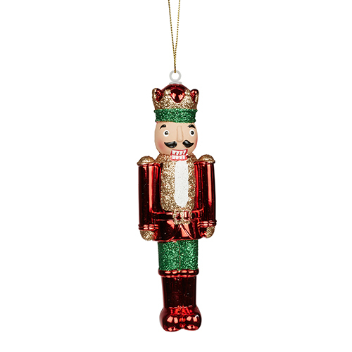 15cm Hanging Red/Green Nutcracker Christmas Decoration