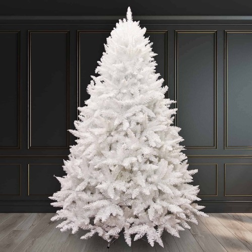 The BAVARIAN White Fir 7ft Pre Lit 400 Multicolour LED