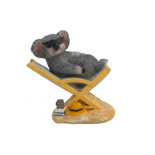 14cm Aussie Figurine Koala on Deck Chair