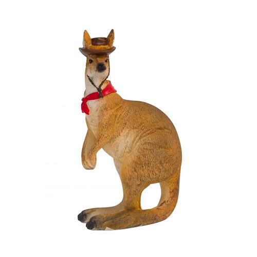 15cm Aussie Figurine Cowboy Kangaroo