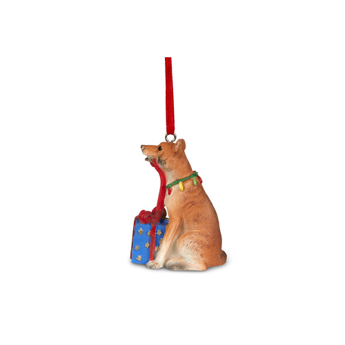 65mm Christmas Dingo Hanging Decoration