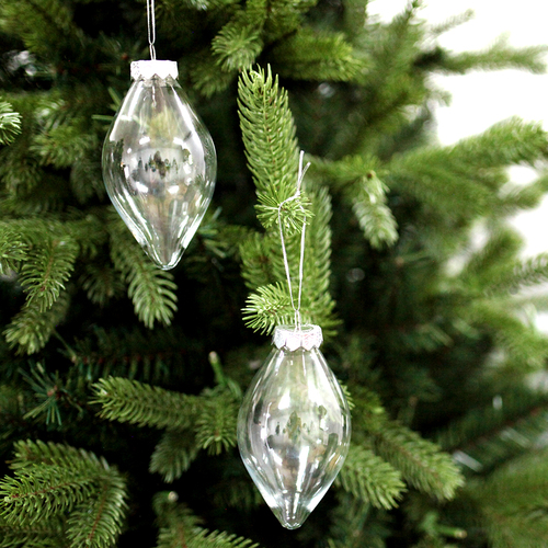 DIY CLEAR OLIVE SHAPED Christmas Baubles Packs