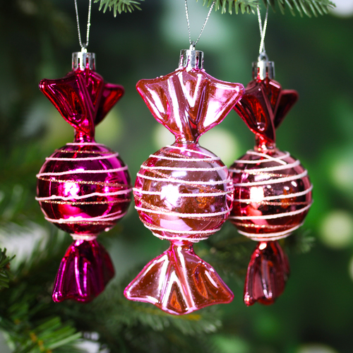 Christmas Tree Candy Bauble 3 Pack
