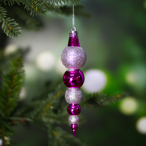 Christmas Tree Finial Bauble 6 Pack