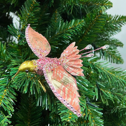 Hummingbird Clip Metalic Pink 17.5CM