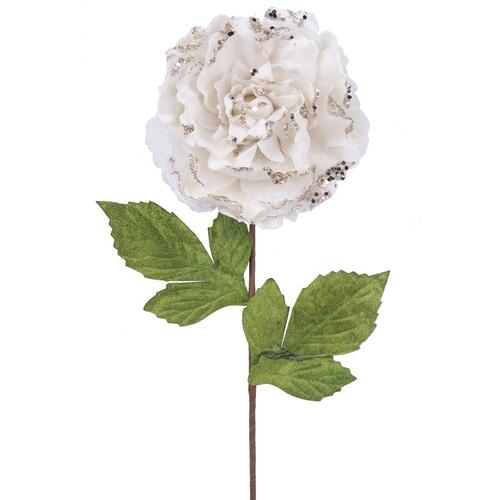 Ivory Peony Stem Flower 60cm