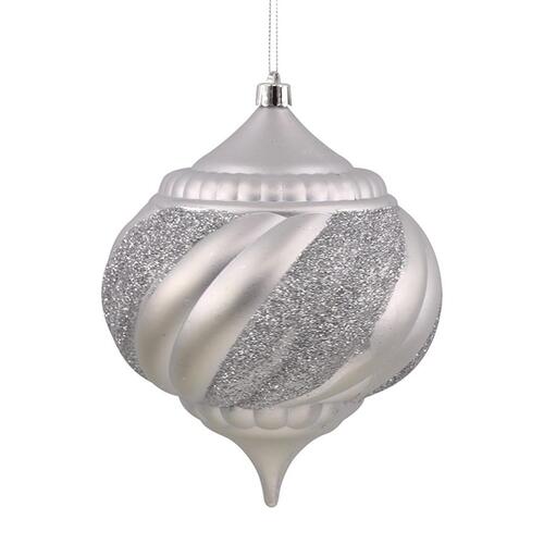 Silver Christmas Bauble 190mm