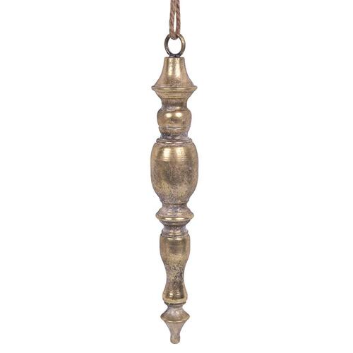 Antique Gold Finial Hanging Ornament 405mm