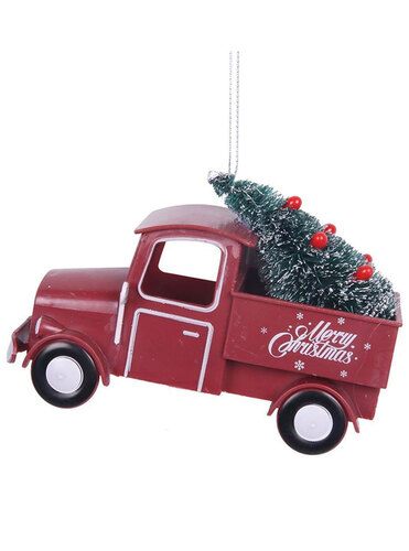 Christmas Tree Ornament Red Truck